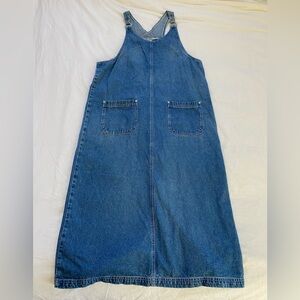 Christopher and Banks Denim Overall Dress